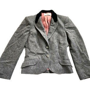 Vintage Jaeger Women's 100% Wool Blazer 2 Button Blazer Jacket Coat Fits Size 8